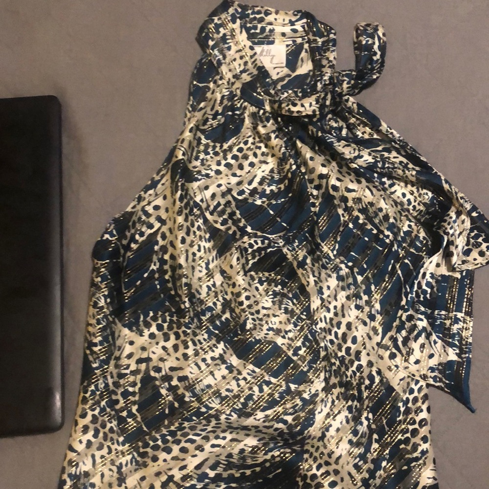 Milly of NY sheer sleeveless dress top
